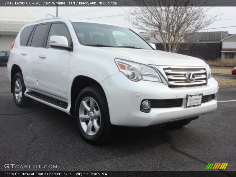 Starfire White Pearl / Black/Auburn Bubinga 2012 Lexus GX 460