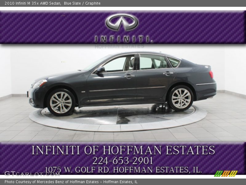 Blue Slate / Graphite 2010 Infiniti M 35x AWD Sedan