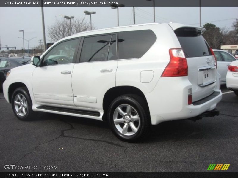 Starfire White Pearl / Black/Auburn Bubinga 2012 Lexus GX 460