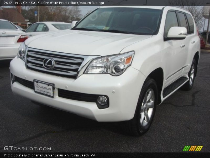 Starfire White Pearl / Black/Auburn Bubinga 2012 Lexus GX 460