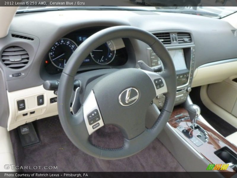 Dashboard of 2012 IS 250 AWD