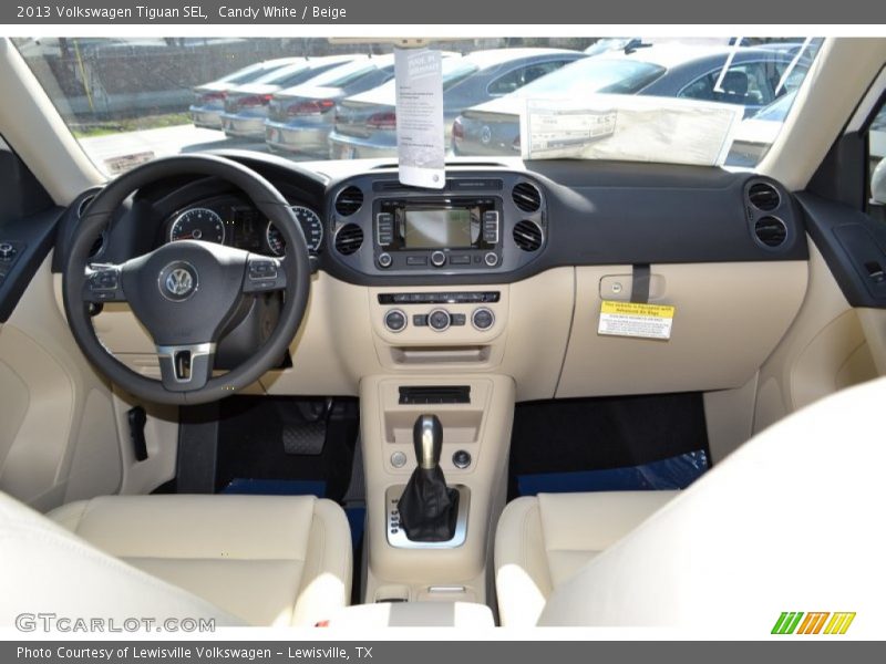 Dashboard of 2013 Tiguan SEL