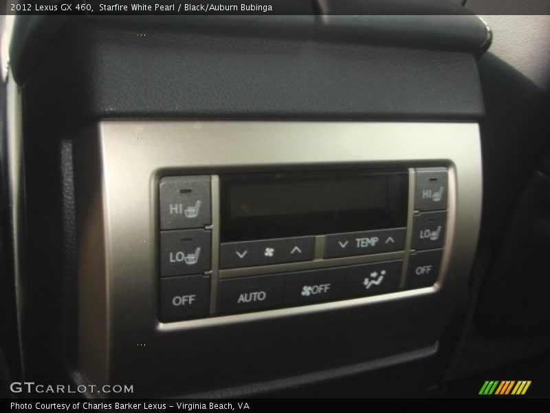Starfire White Pearl / Black/Auburn Bubinga 2012 Lexus GX 460