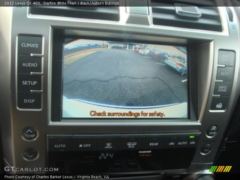 Starfire White Pearl / Black/Auburn Bubinga 2012 Lexus GX 460
