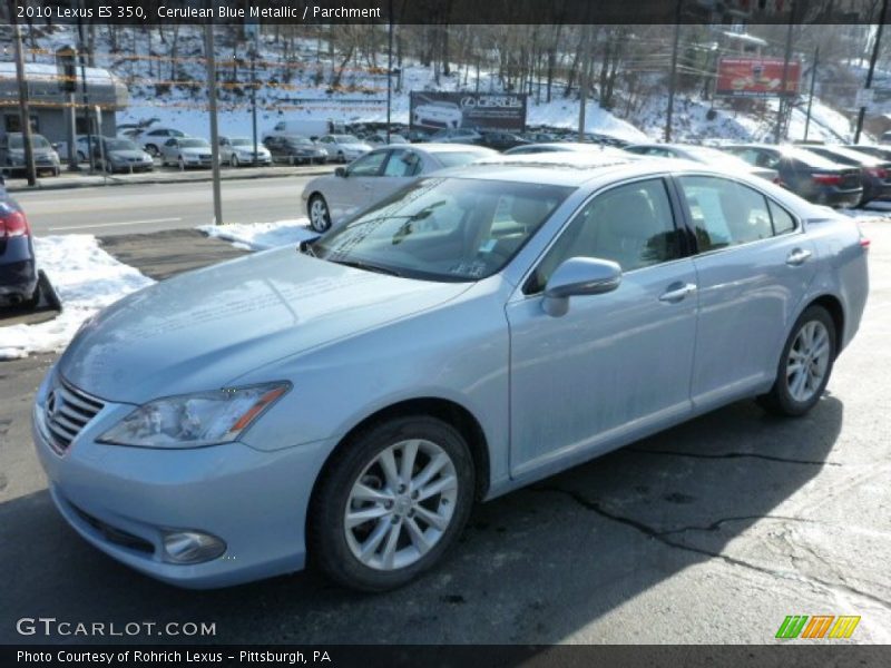 Cerulean Blue Metallic / Parchment 2010 Lexus ES 350