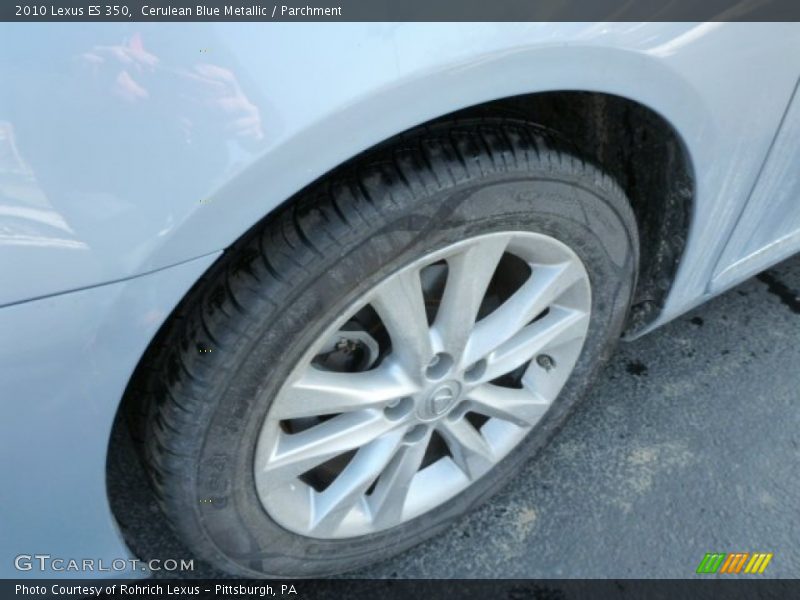 Cerulean Blue Metallic / Parchment 2010 Lexus ES 350
