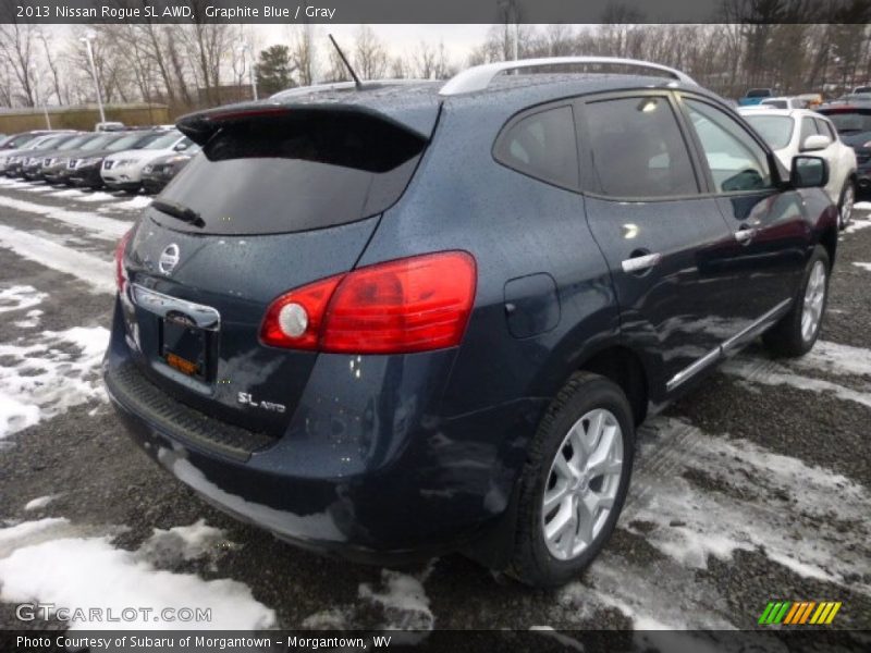 Graphite Blue / Gray 2013 Nissan Rogue SL AWD