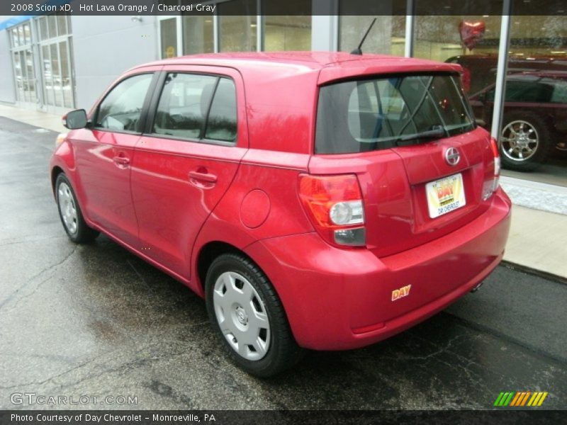 Hot Lava Orange / Charcoal Gray 2008 Scion xD