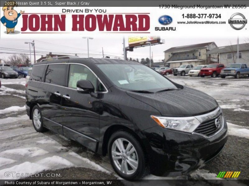 Super Black / Gray 2013 Nissan Quest 3.5 SL