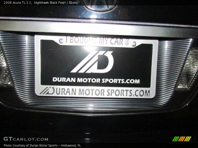 Nighthawk Black Pearl / Ebony 2008 Acura TL 3.2