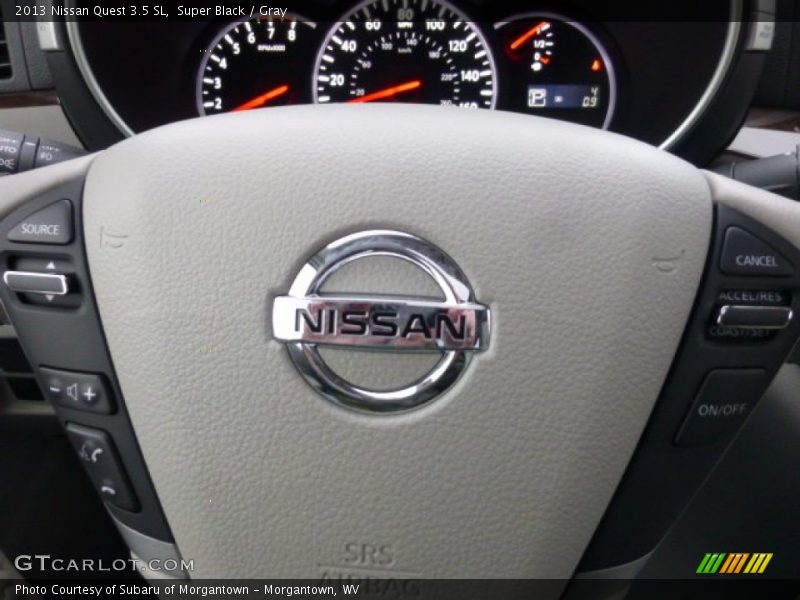 Super Black / Gray 2013 Nissan Quest 3.5 SL
