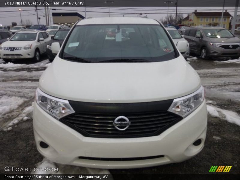 Pearl White / Gray 2013 Nissan Quest 3.5 S