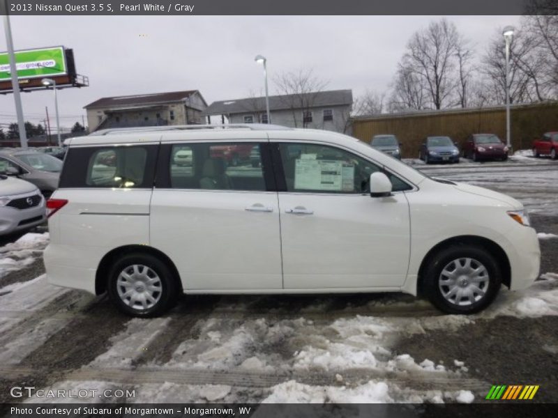 Pearl White / Gray 2013 Nissan Quest 3.5 S