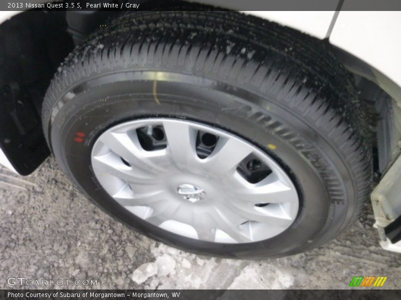 Pearl White / Gray 2013 Nissan Quest 3.5 S