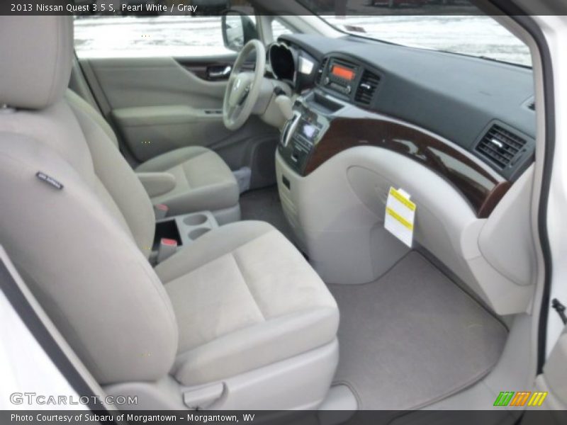 Pearl White / Gray 2013 Nissan Quest 3.5 S