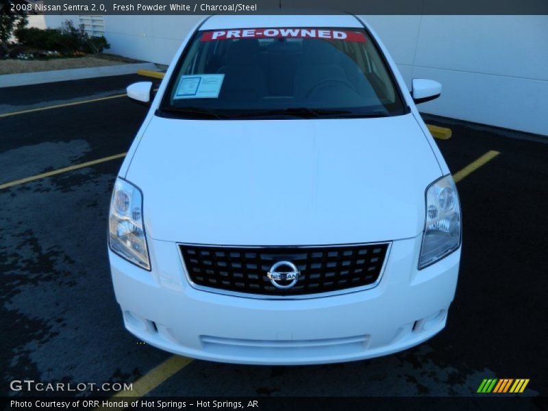 Fresh Powder White / Charcoal/Steel 2008 Nissan Sentra 2.0