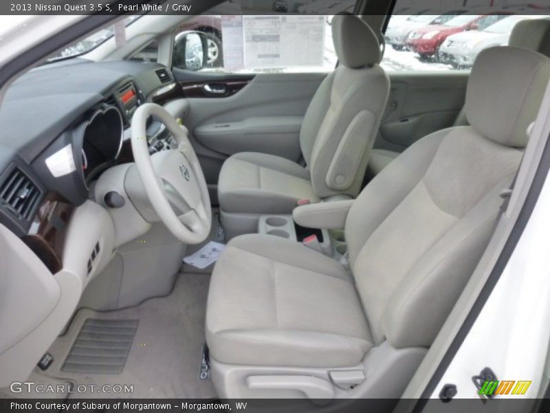  2013 Quest 3.5 S Gray Interior