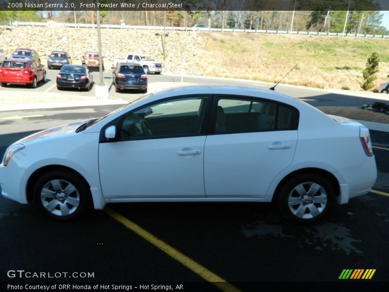 Fresh Powder White / Charcoal/Steel 2008 Nissan Sentra 2.0