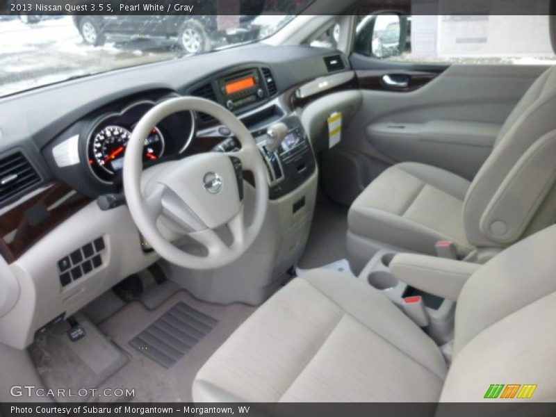 Gray Interior - 2013 Quest 3.5 S 