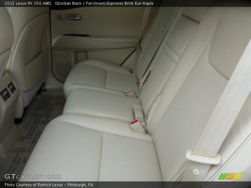 Obsidian Black / Parchment/Espresso Birds Eye Maple 2013 Lexus RX 350 AWD