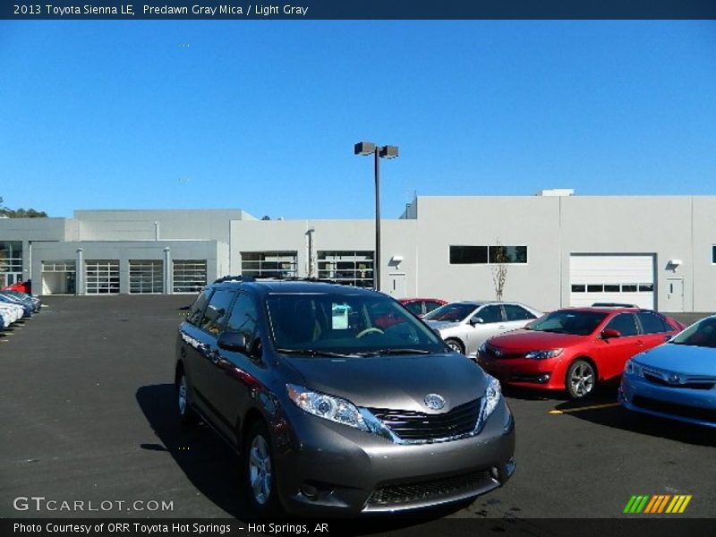 Predawn Gray Mica / Light Gray 2013 Toyota Sienna LE