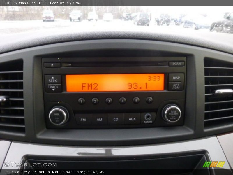 Pearl White / Gray 2013 Nissan Quest 3.5 S