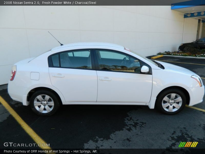 Fresh Powder White / Charcoal/Steel 2008 Nissan Sentra 2.0