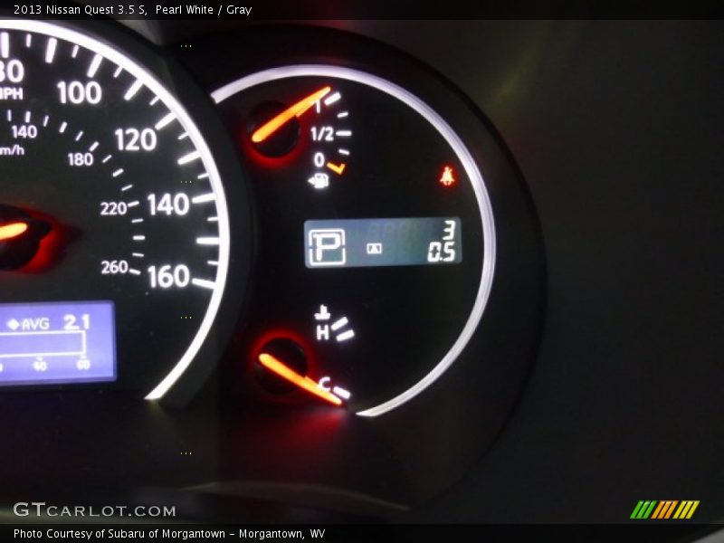 Pearl White / Gray 2013 Nissan Quest 3.5 S