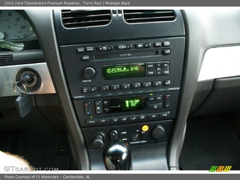 Controls of 2002 Thunderbird Premium Roadster
