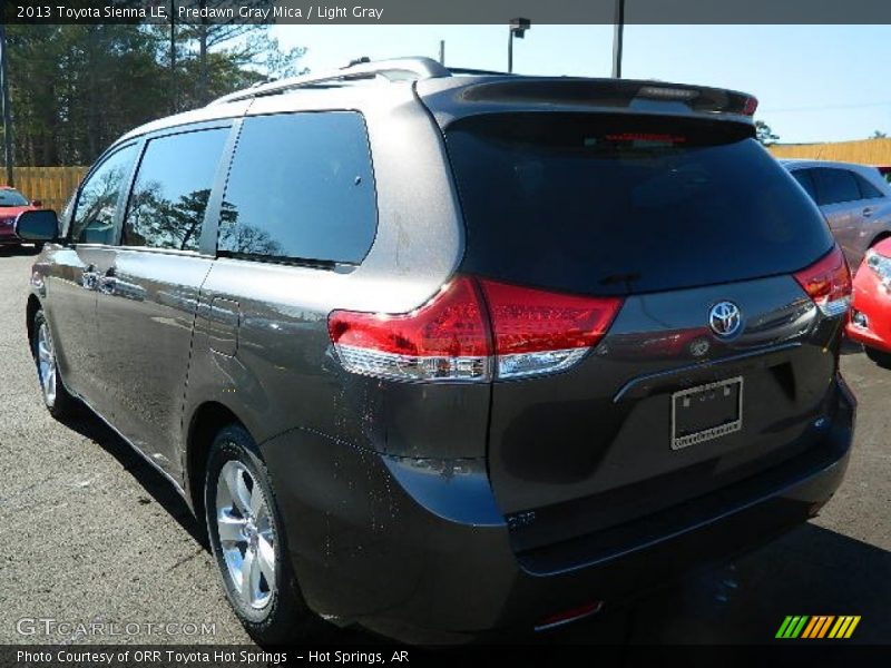 Predawn Gray Mica / Light Gray 2013 Toyota Sienna LE