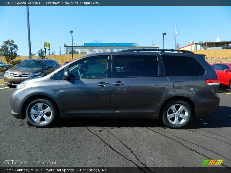 Predawn Gray Mica / Light Gray 2013 Toyota Sienna LE