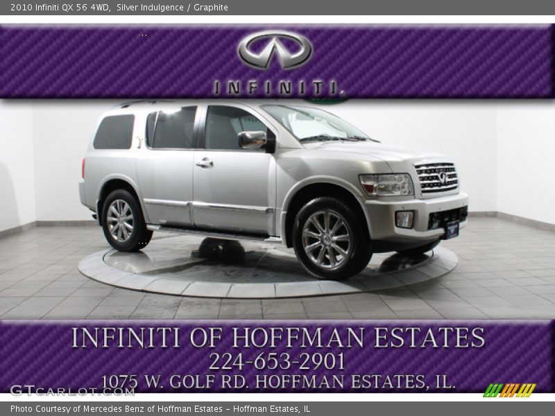Silver Indulgence / Graphite 2010 Infiniti QX 56 4WD