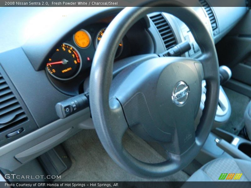 Fresh Powder White / Charcoal/Steel 2008 Nissan Sentra 2.0