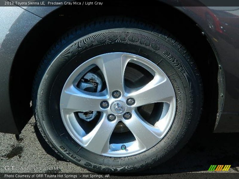 Predawn Gray Mica / Light Gray 2013 Toyota Sienna LE