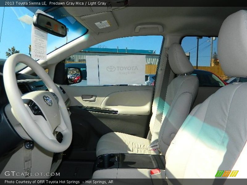 Predawn Gray Mica / Light Gray 2013 Toyota Sienna LE