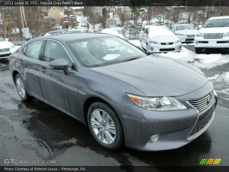 Nebula Gray Pearl / Black 2013 Lexus ES 350