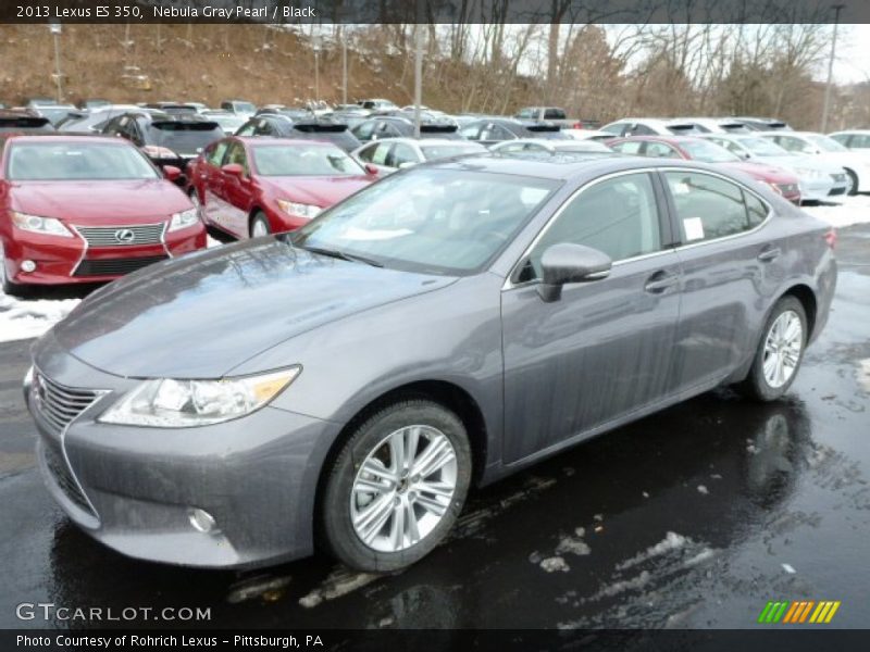 Nebula Gray Pearl / Black 2013 Lexus ES 350
