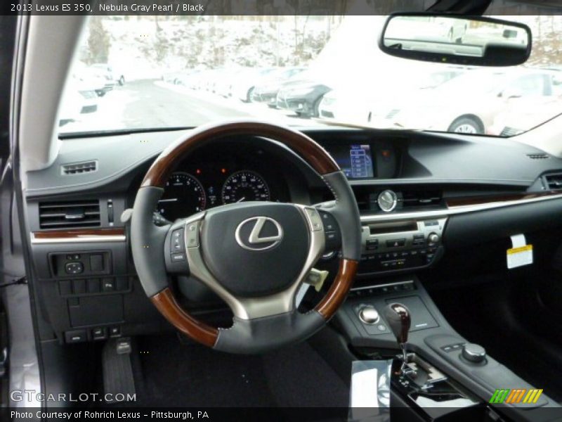 Nebula Gray Pearl / Black 2013 Lexus ES 350