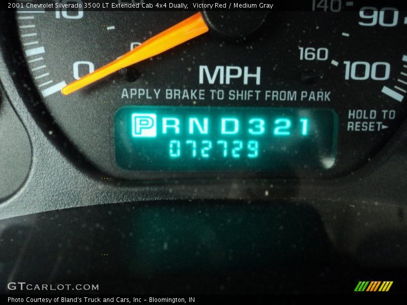Victory Red / Medium Gray 2001 Chevrolet Silverado 3500 LT Extended Cab 4x4 Dually