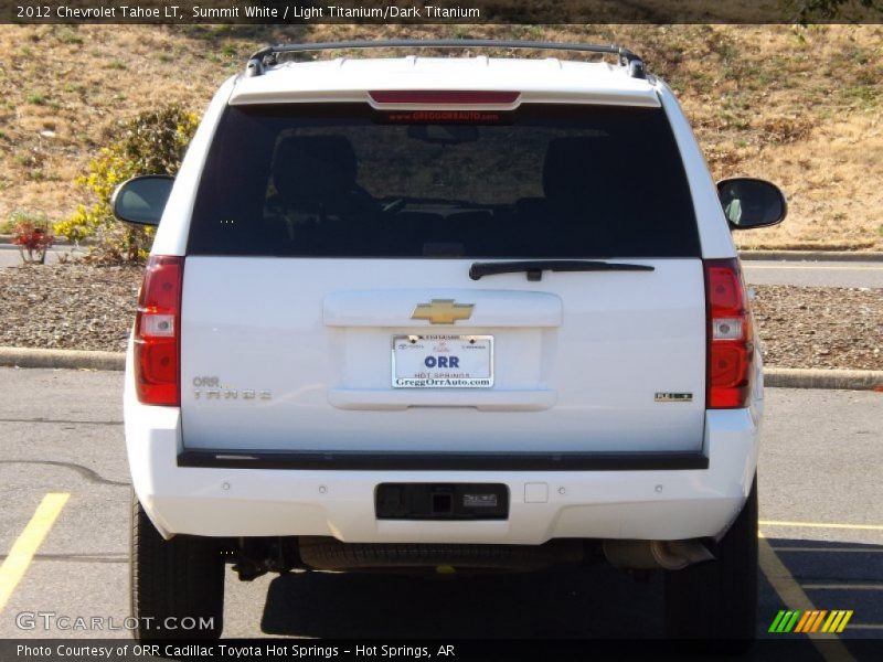 Summit White / Light Titanium/Dark Titanium 2012 Chevrolet Tahoe LT
