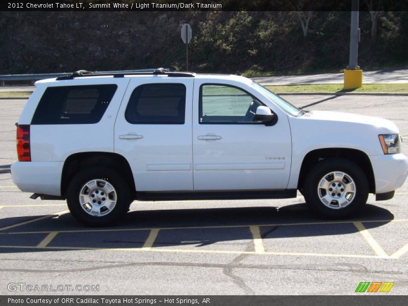 Summit White / Light Titanium/Dark Titanium 2012 Chevrolet Tahoe LT