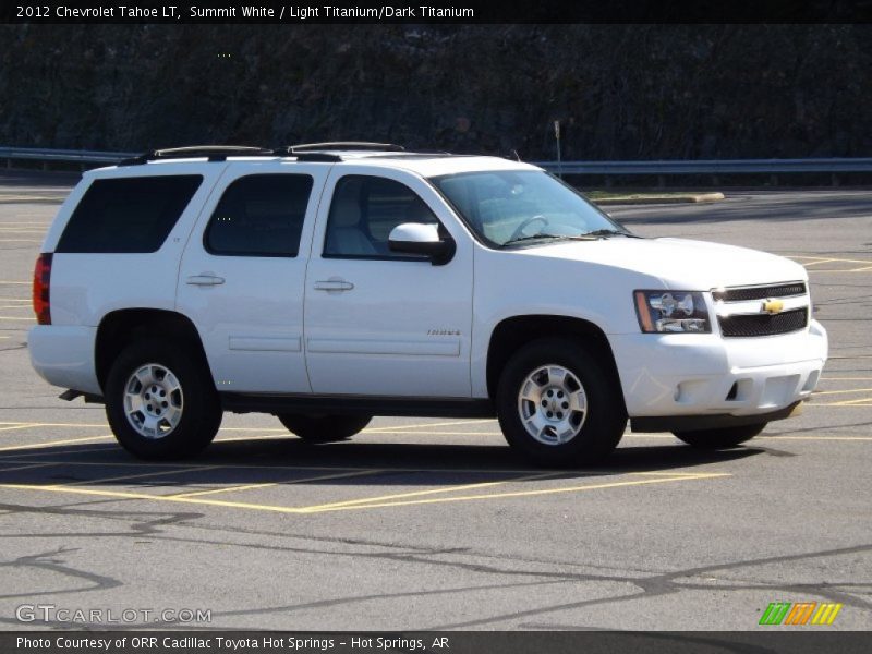 Summit White / Light Titanium/Dark Titanium 2012 Chevrolet Tahoe LT