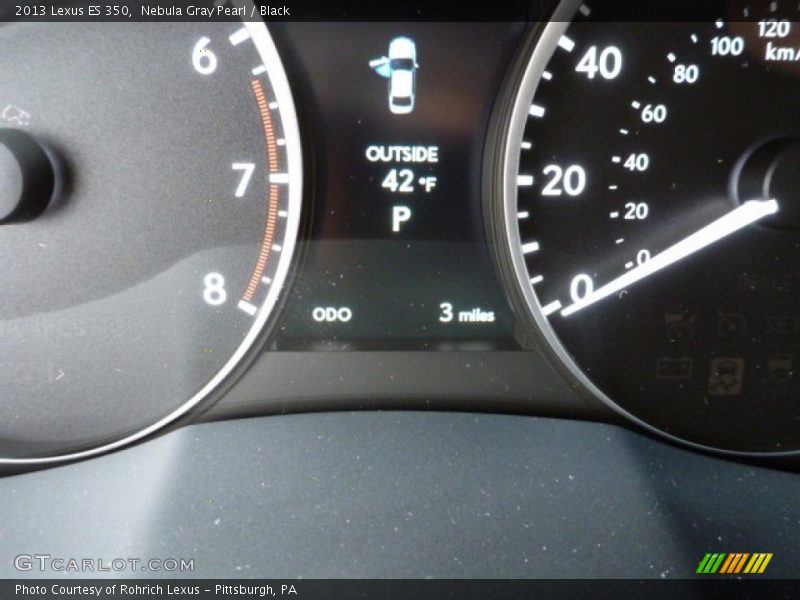 Nebula Gray Pearl / Black 2013 Lexus ES 350