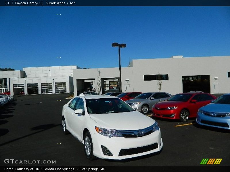 Super White / Ash 2013 Toyota Camry LE