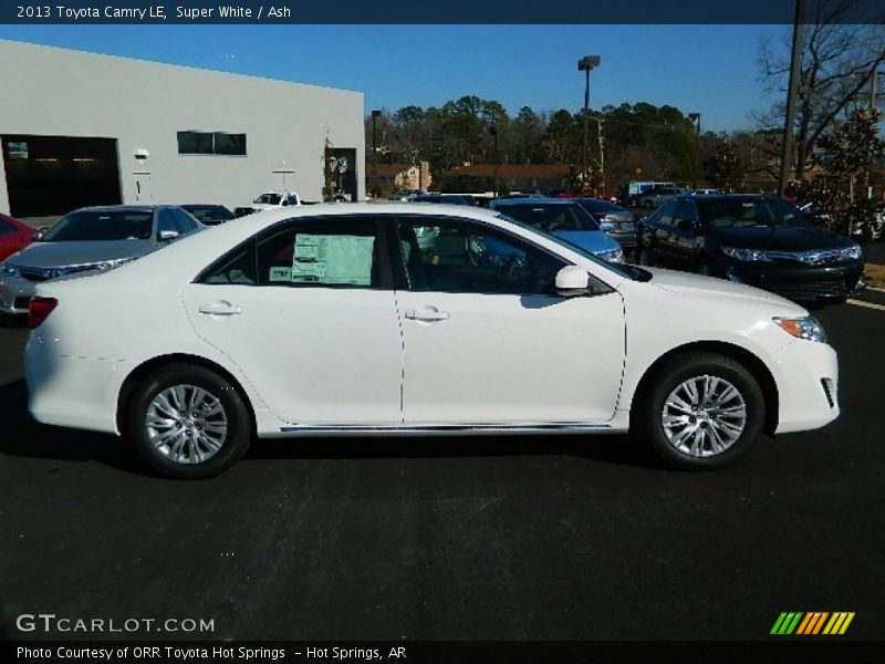 Super White / Ash 2013 Toyota Camry LE