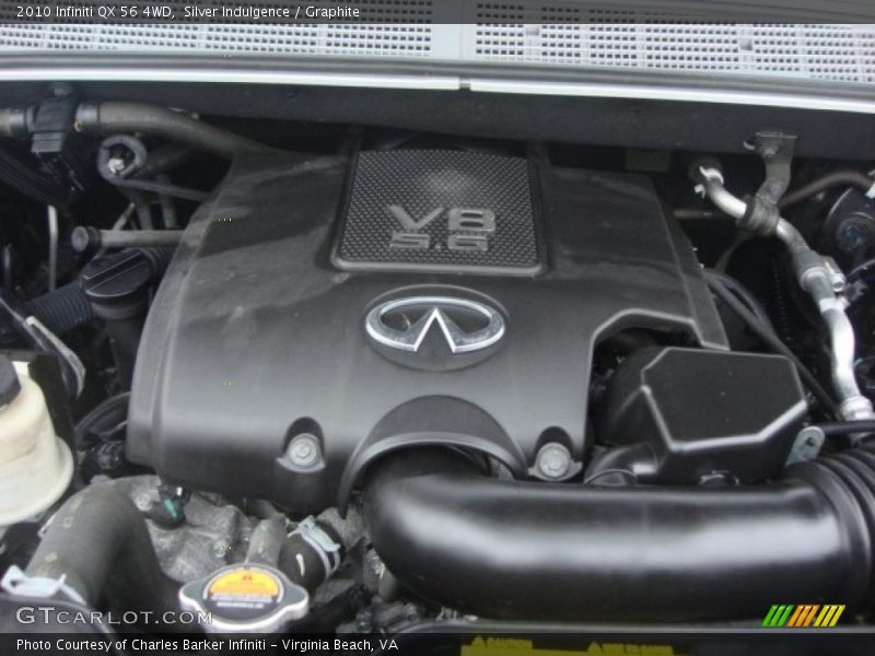 Silver Indulgence / Graphite 2010 Infiniti QX 56 4WD