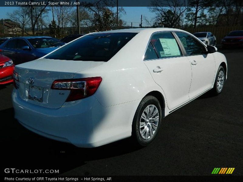 Super White / Ash 2013 Toyota Camry LE