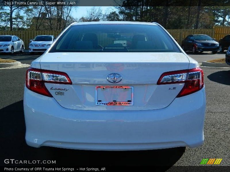 Super White / Ash 2013 Toyota Camry LE