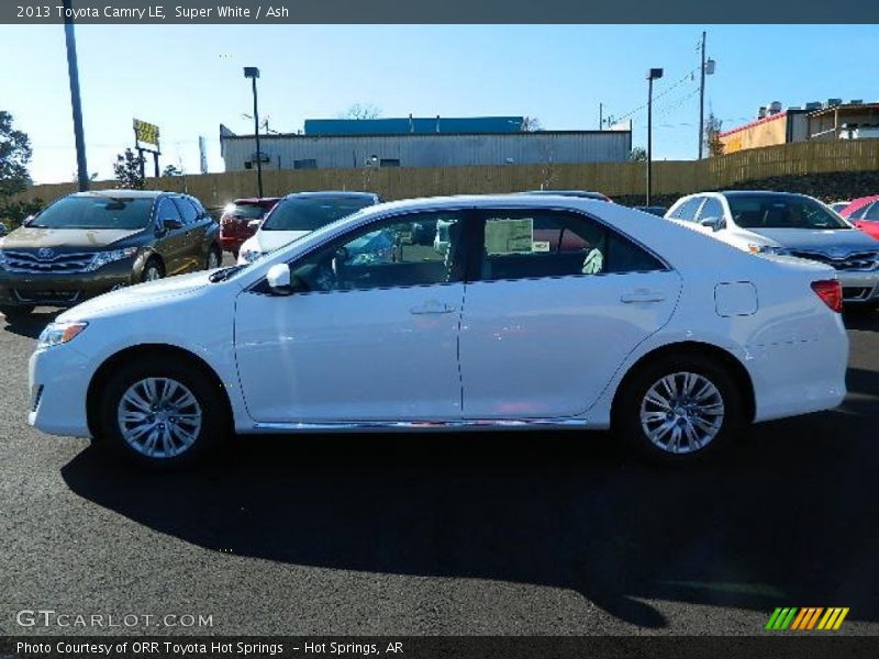 Super White / Ash 2013 Toyota Camry LE