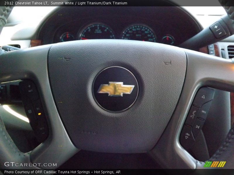 Summit White / Light Titanium/Dark Titanium 2012 Chevrolet Tahoe LT